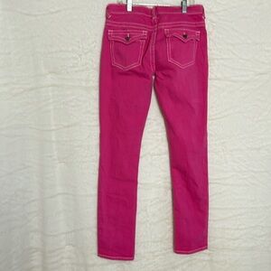 Bright Pink Refuge Premium Skinny Denim jeans.  Size 11, inseam is 31